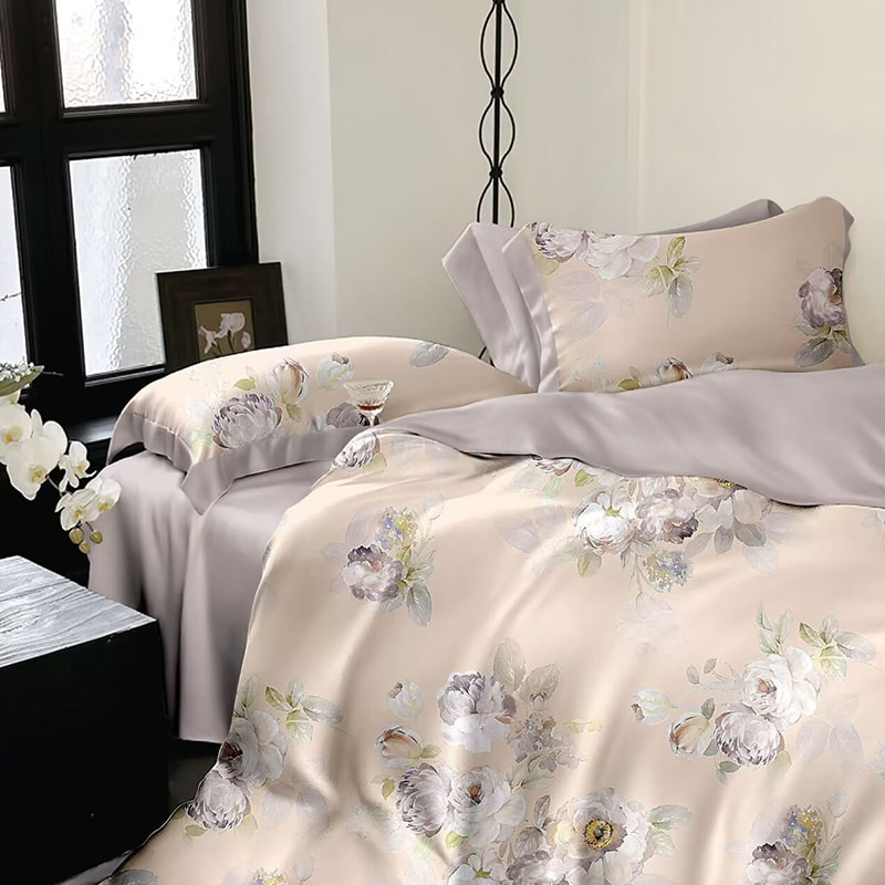 50er Jahre Tencel Bettblatt Set