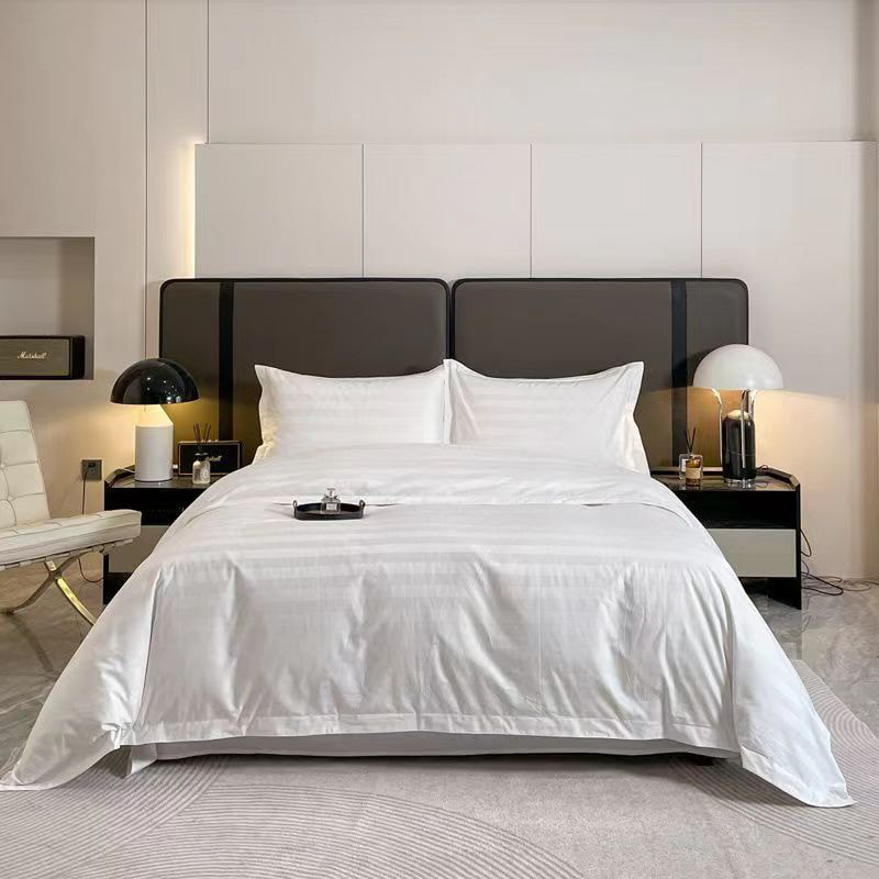 Hotel Leinen Streifen Poly-cotton-Bettblatt Set