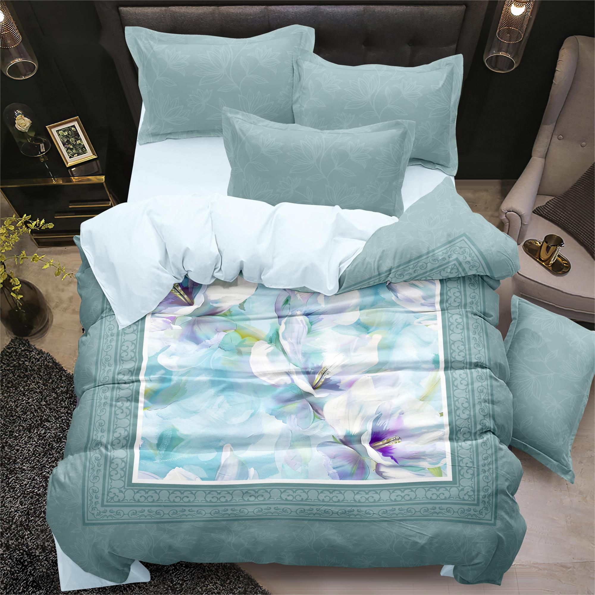 Digital bedrucktes Bettblatt Set Blume Glattes Komfort