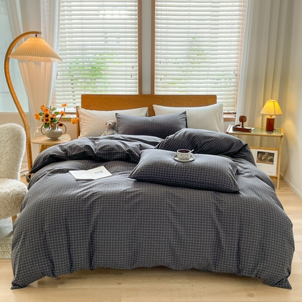 Reines Baumwollbettblatt Set Minimalist Weich atmungsaktiv