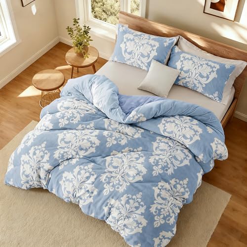 Ausbrenner-bedruckte Flanell-Winterdecke, böhmische Plüschdecke mit ultraweicher Mikrofaser-Rückseite, warme Ganzjahresbettwäsche